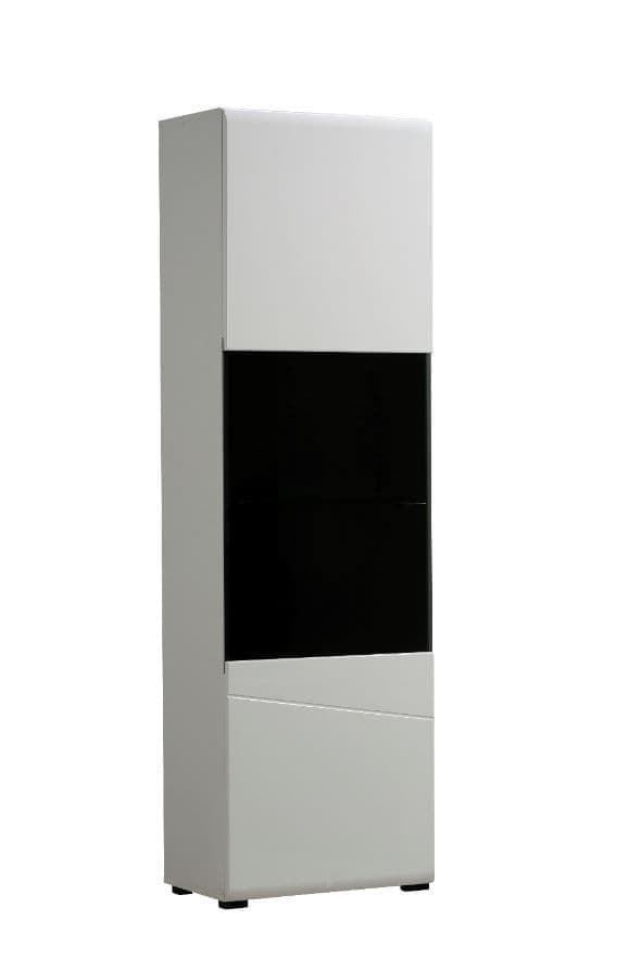 White Tall Display Cabinet