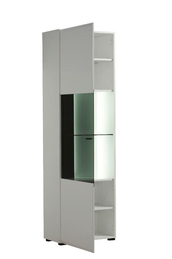 White Tall Display Cabinet