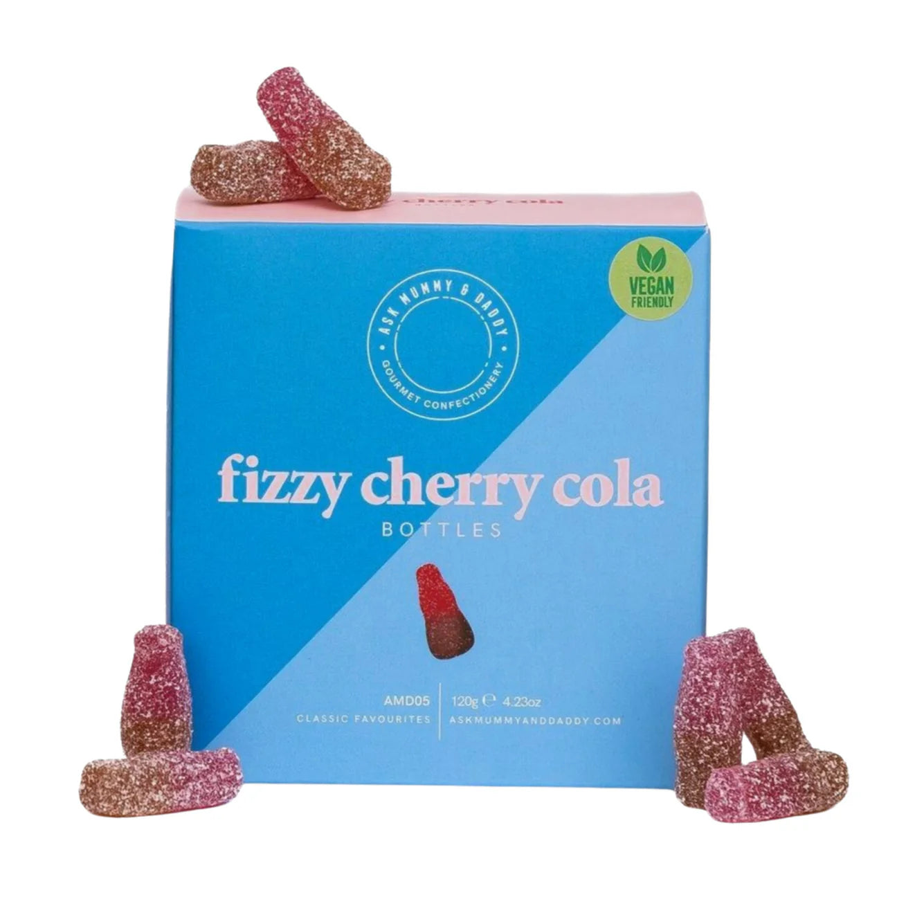 Ask Mummy & Daddy Fizzy Cherry Cola Bottles (120g)