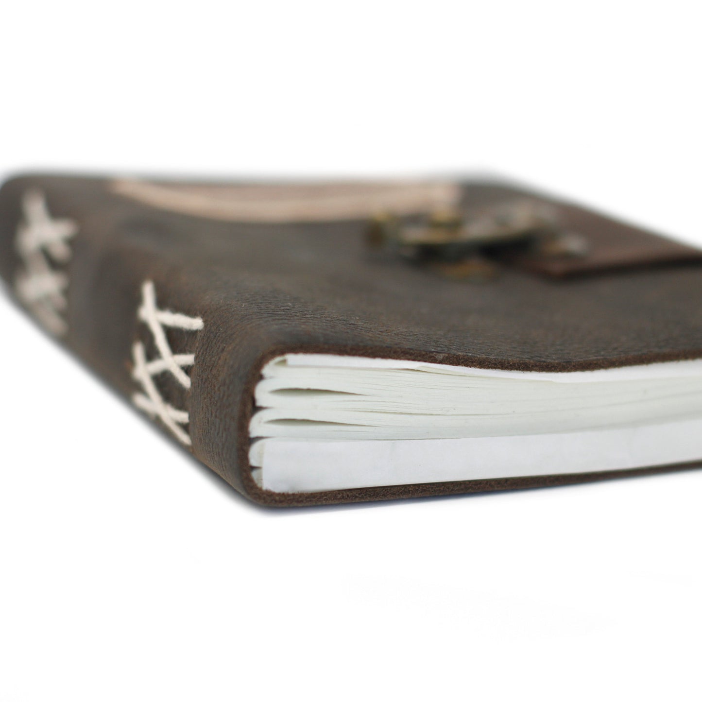 Leather Black Confessions with Lock Notebook