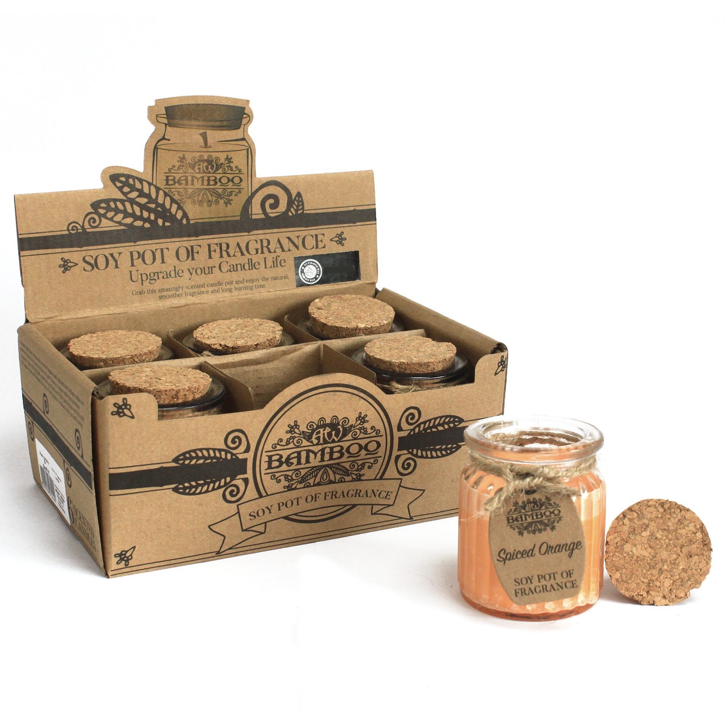 Spiced Orange Soy Pot of Fragrance Candles ( Pack of Two )