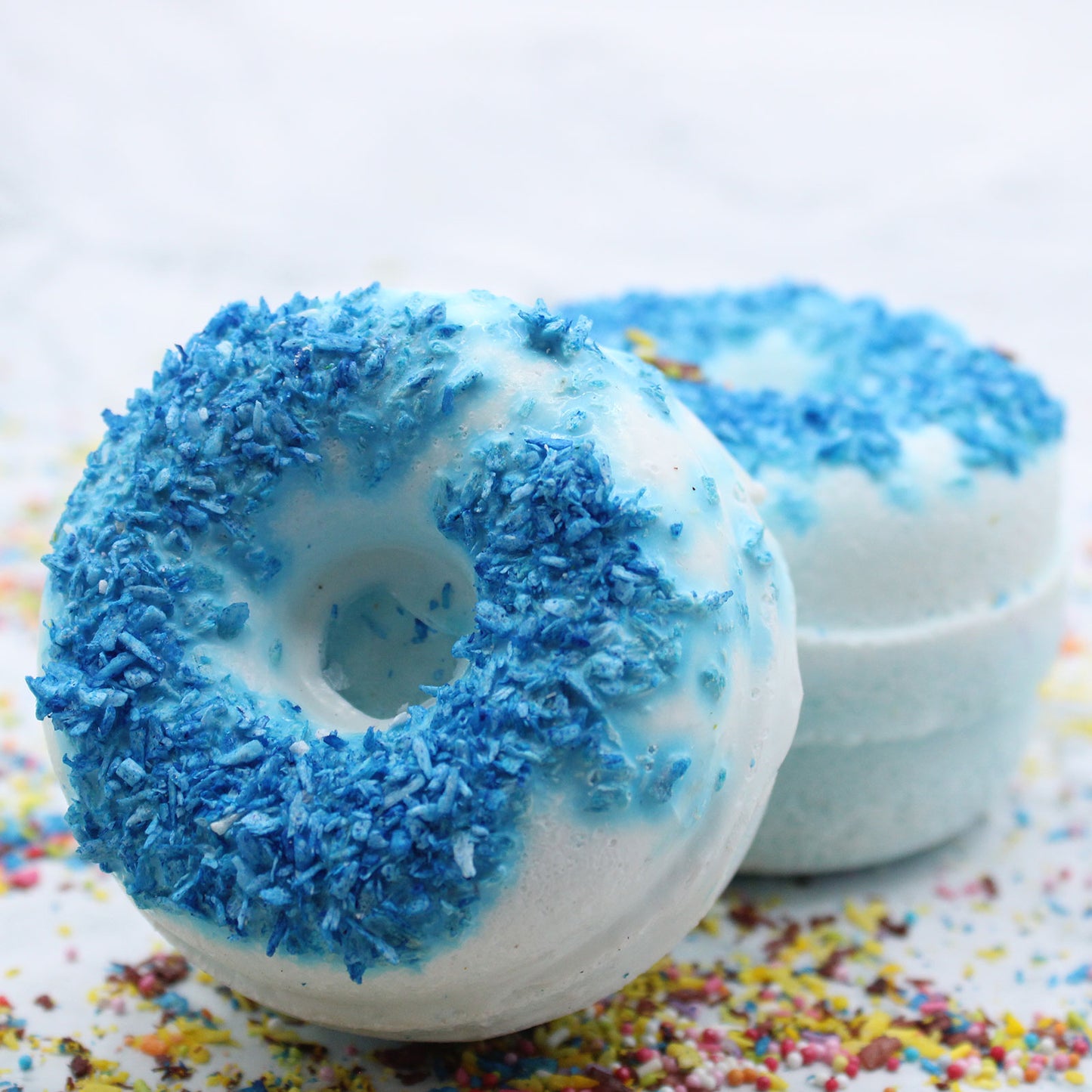 Blue Brush Donut Bath Bomb
