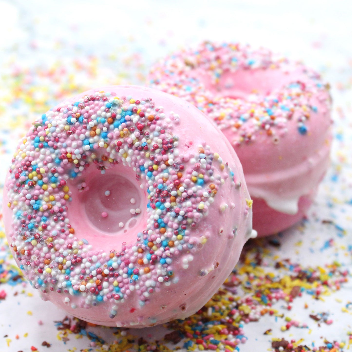 Raspberry Donut Bath Bomb