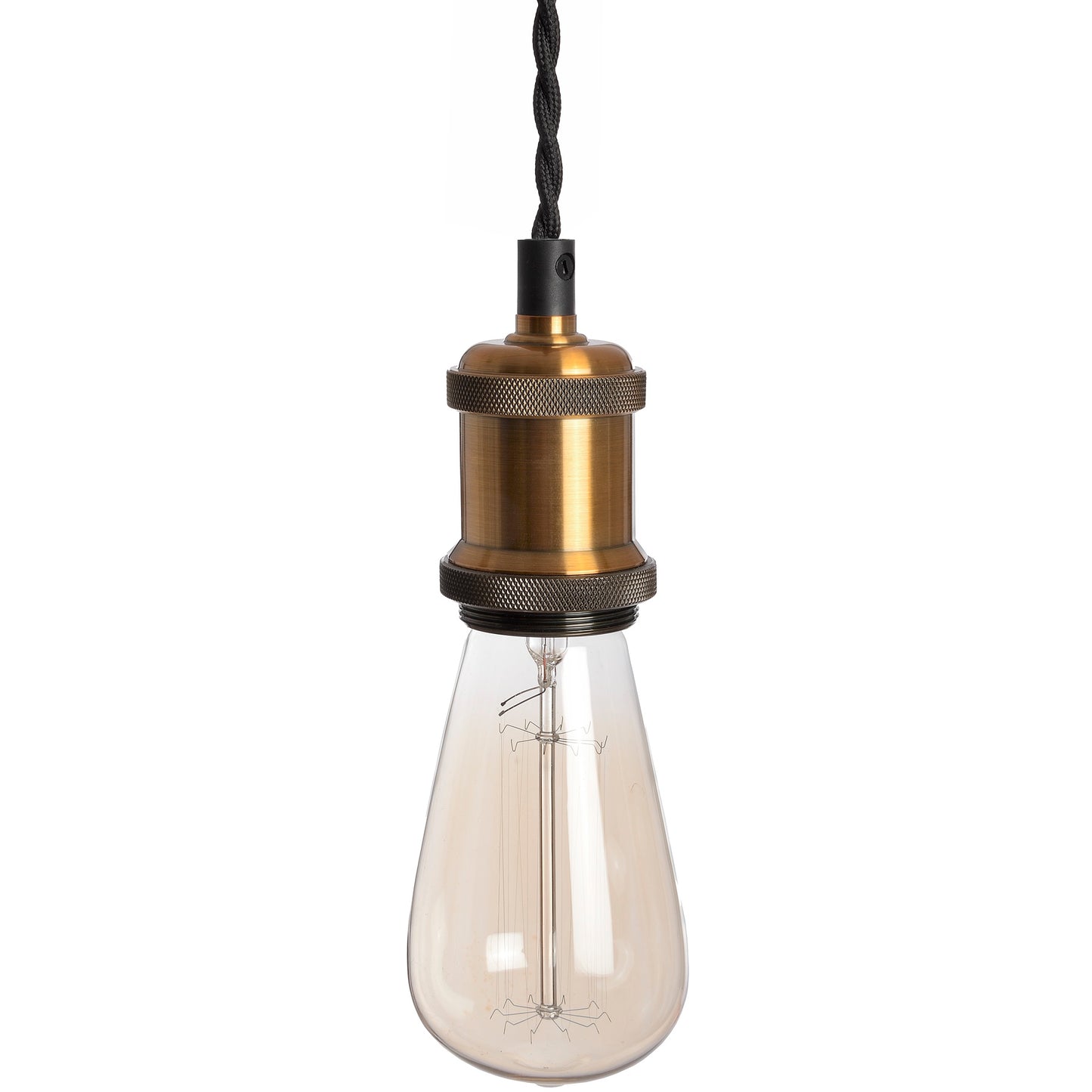Hanging Industrial Brass Pendant Light