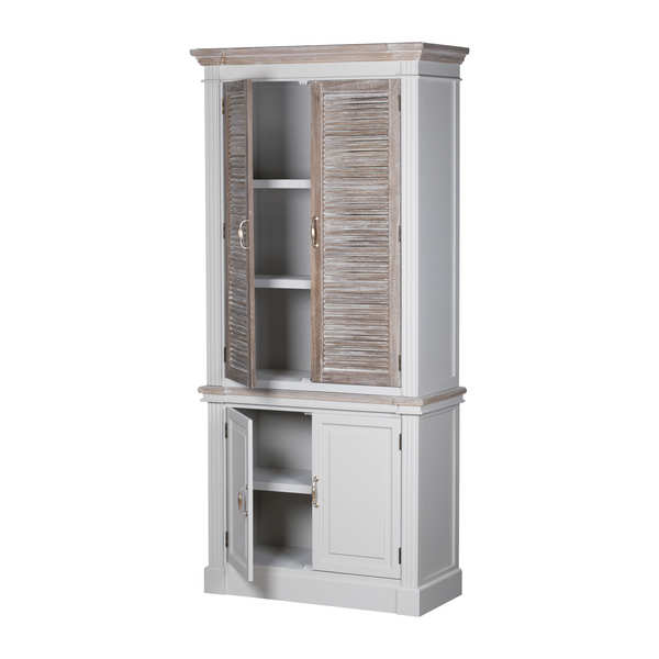 Linen Cupboard With Louvered Doors
