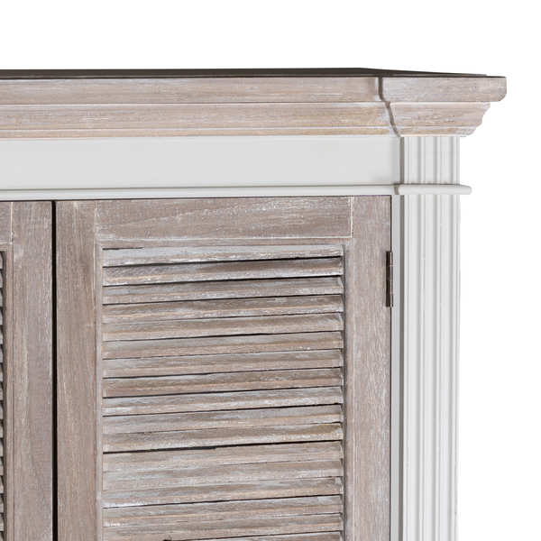 Linen Cupboard With Louvered Doors