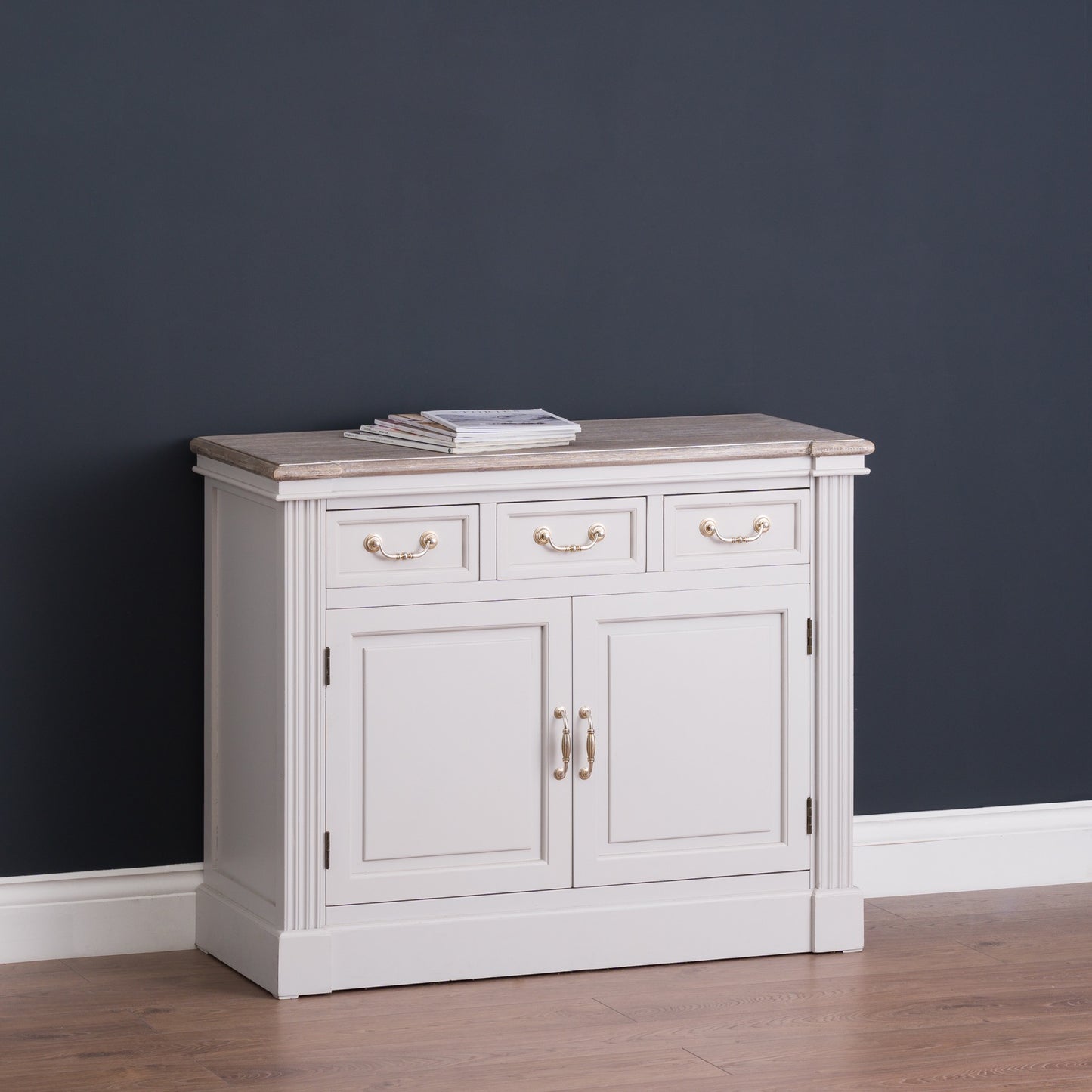 Copy of BLANC - Three Drawer Two Door Cupboard