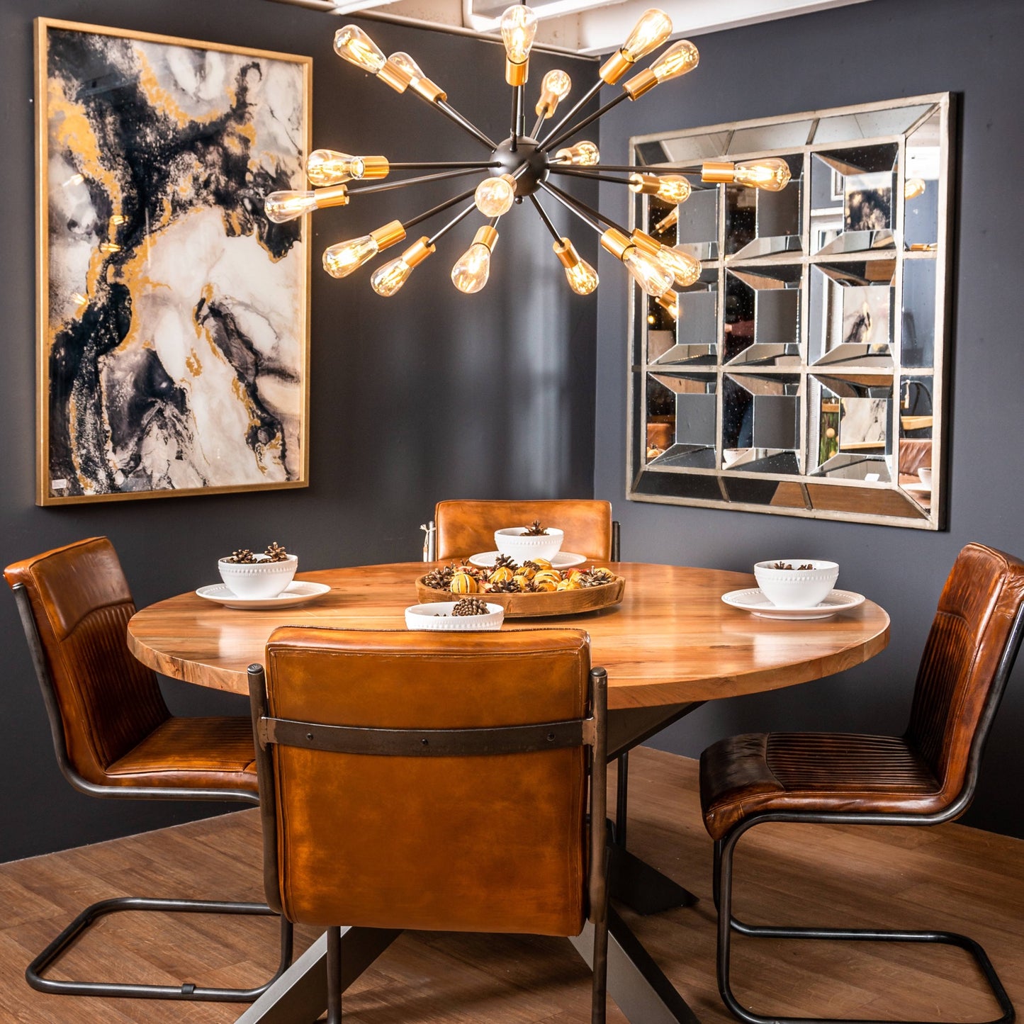 Square Multi Bevelled Mirror