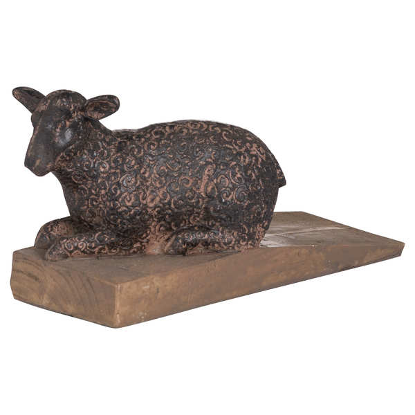 Wooden Sheep Doorstop