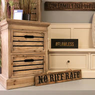 Distressed Pine Two Drawer Chest