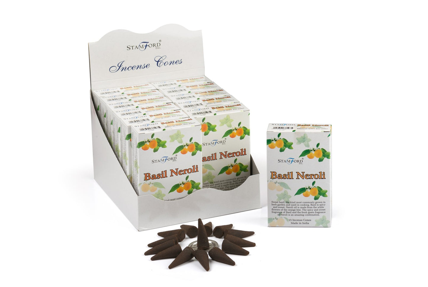 Stamford Incense Cones - Basil & Neroli Incense Cones