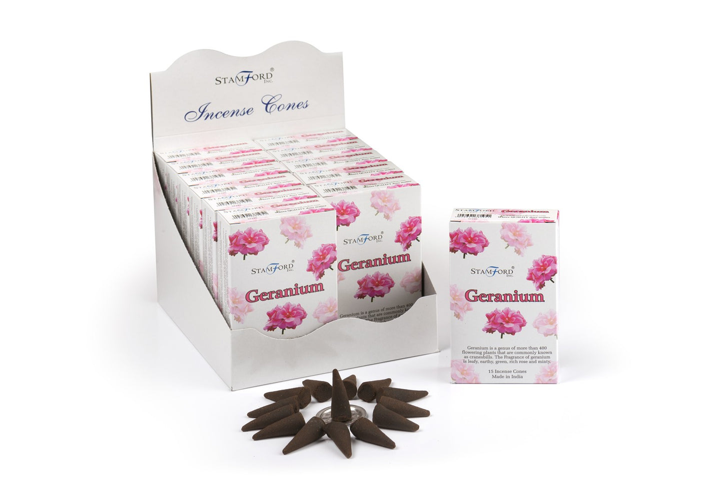 Stamford Incense Cones - Geranium