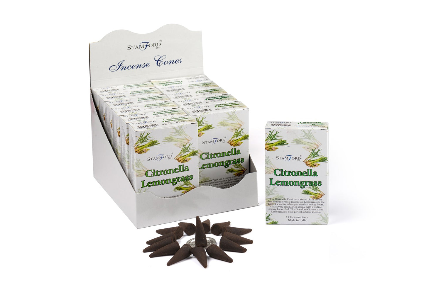 Stamford Incense Cones - Citronella & Lemongrass