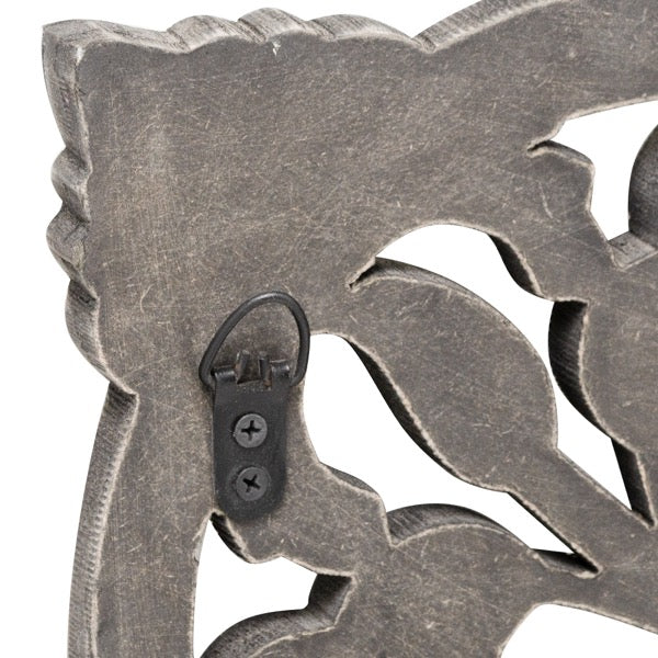 Dakato Grey Wash Carved Mirror