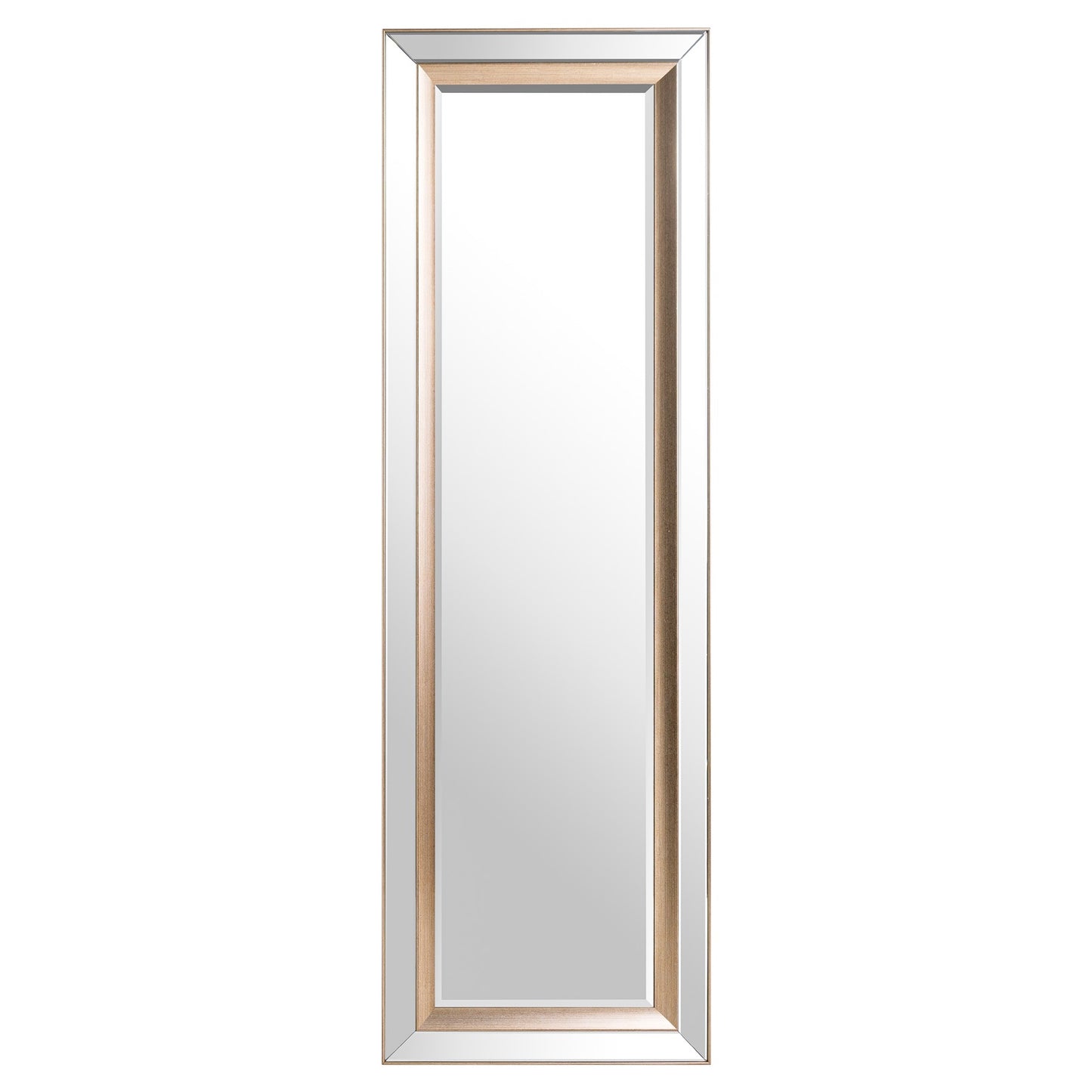Grand Pilton Mirror With Brass Inlay
