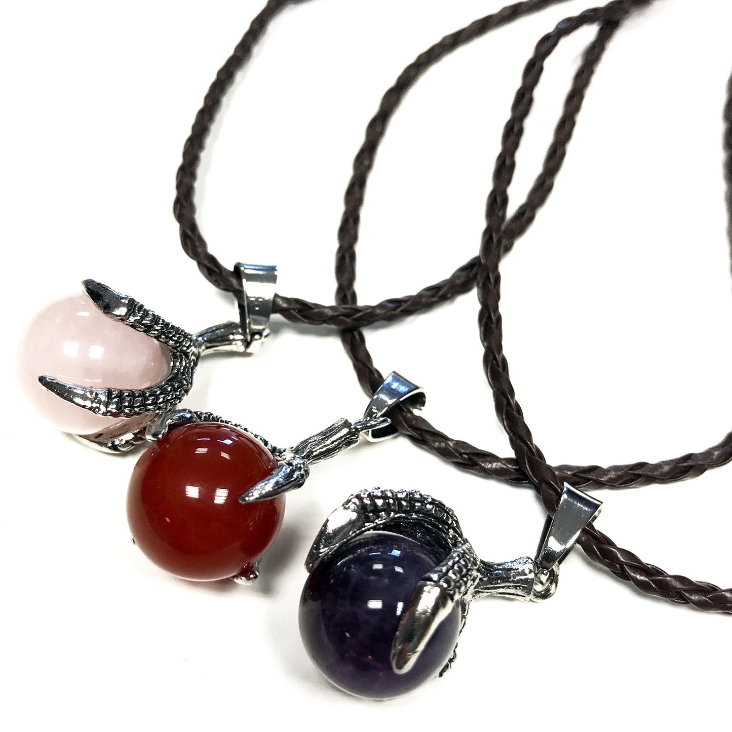 Large Dragon Claw Pendant - Black Agate