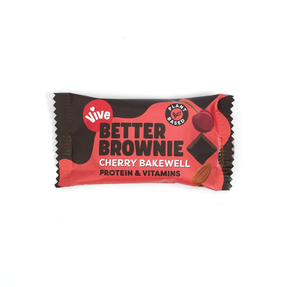 Vive Cherry Bakewell Better Brownie (15x35g)
