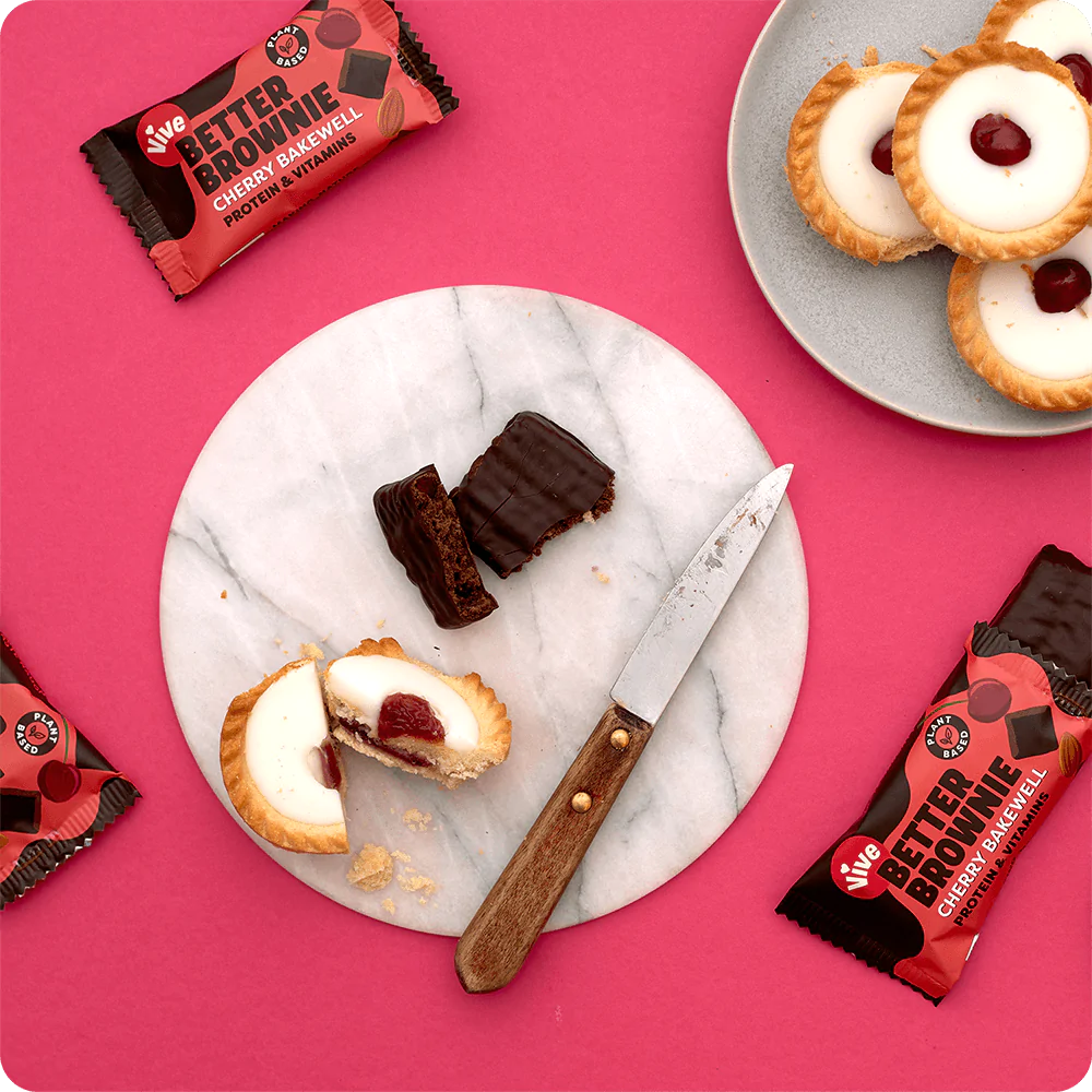 Vive Cherry Bakewell Better Brownie (15x35g)