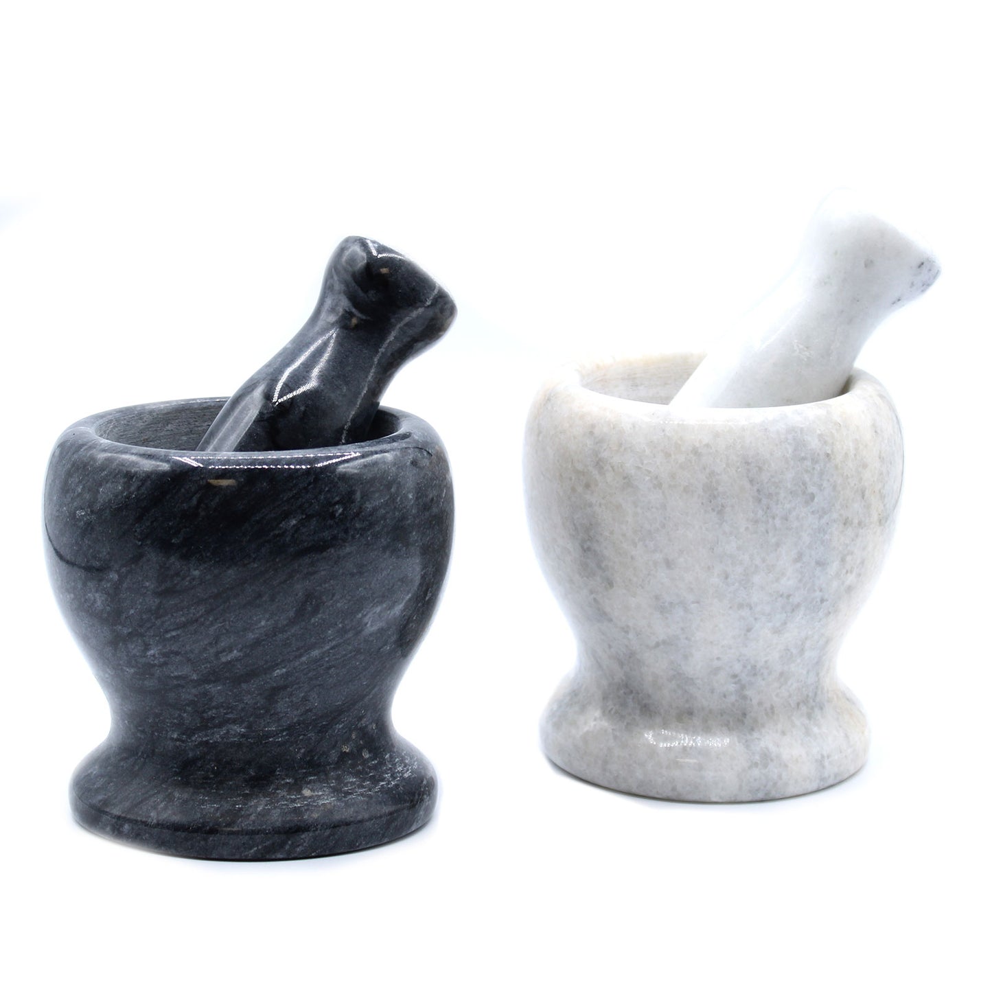 Large Black Marble Pestle & Mortar - 11x10cm