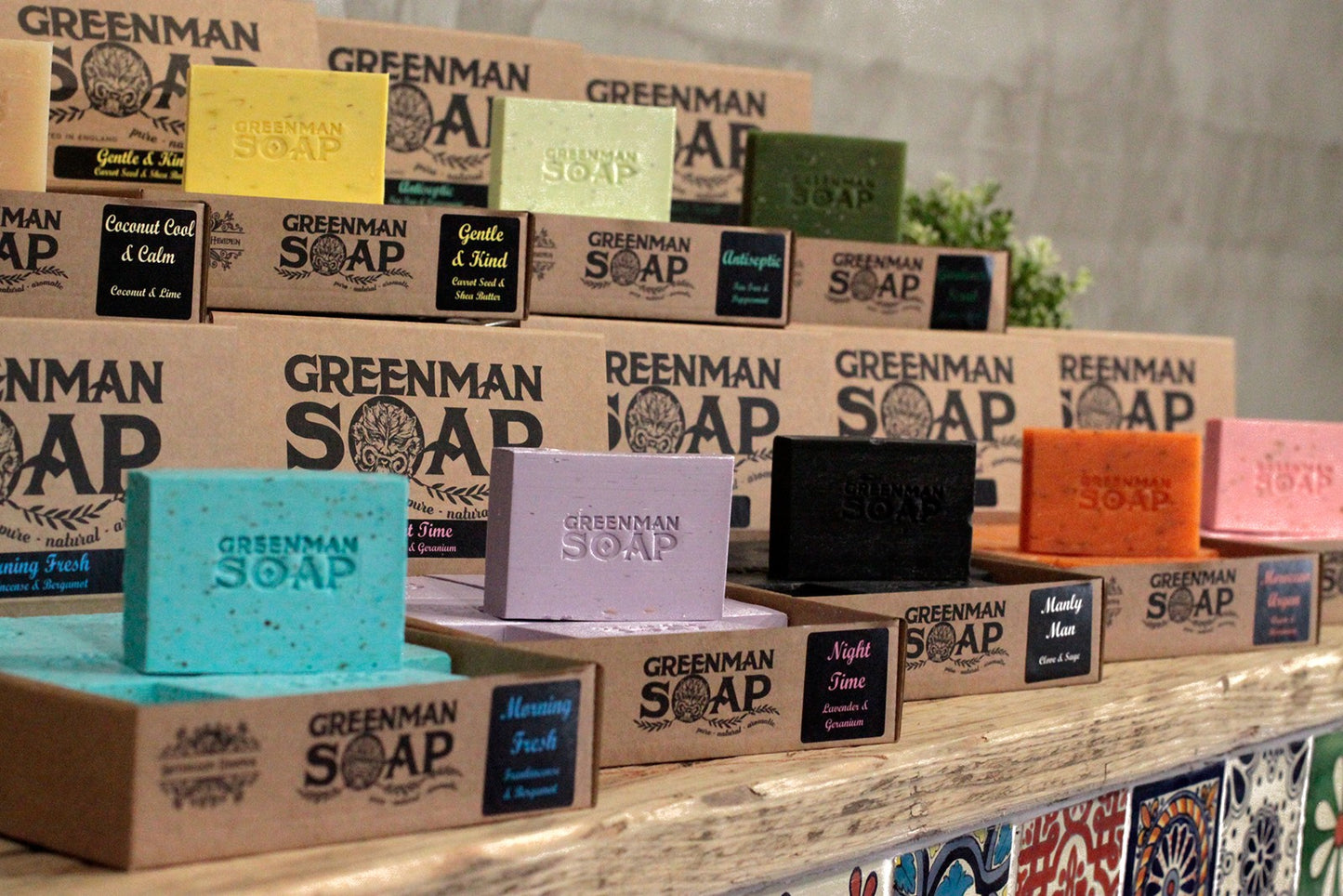 Greenman Soap Slice 100g - Gardener's Scrub - Lemon & Basil