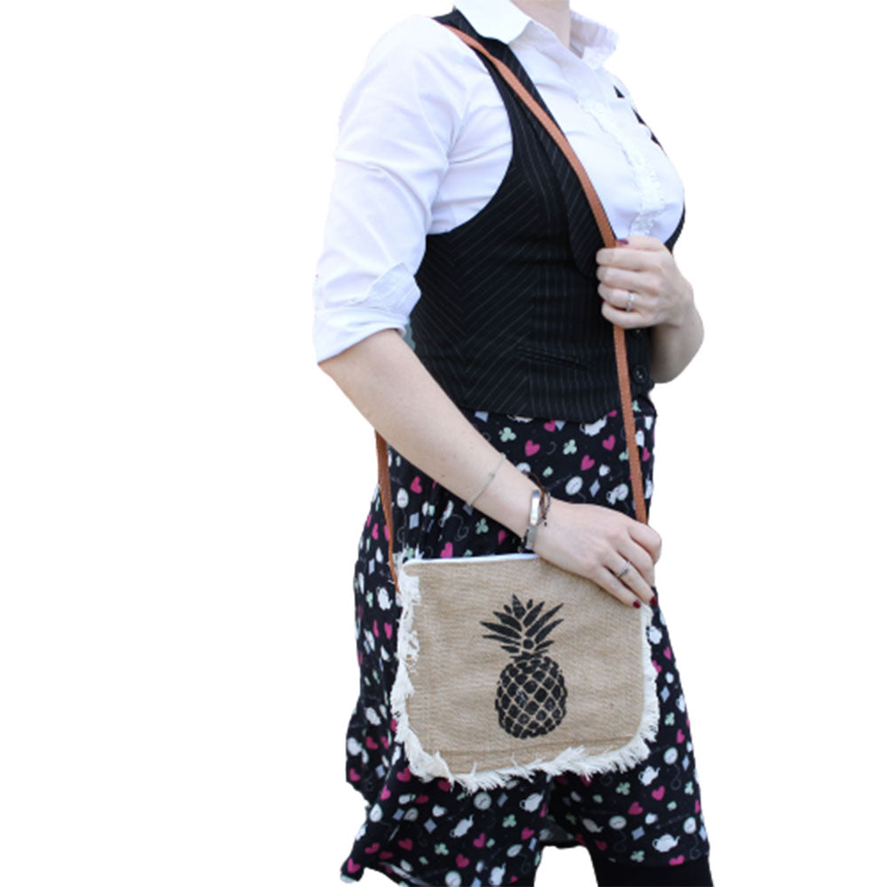 Fringe Bag - Pineapple Print
