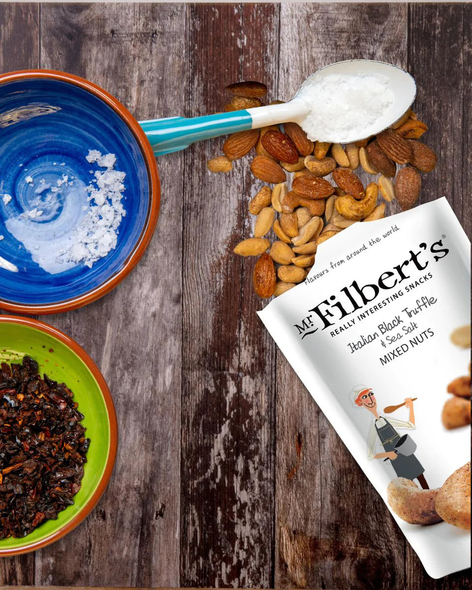 Mr Filbert's Italian Black Truffle & Sea Salt Mixed Nuts (100g)