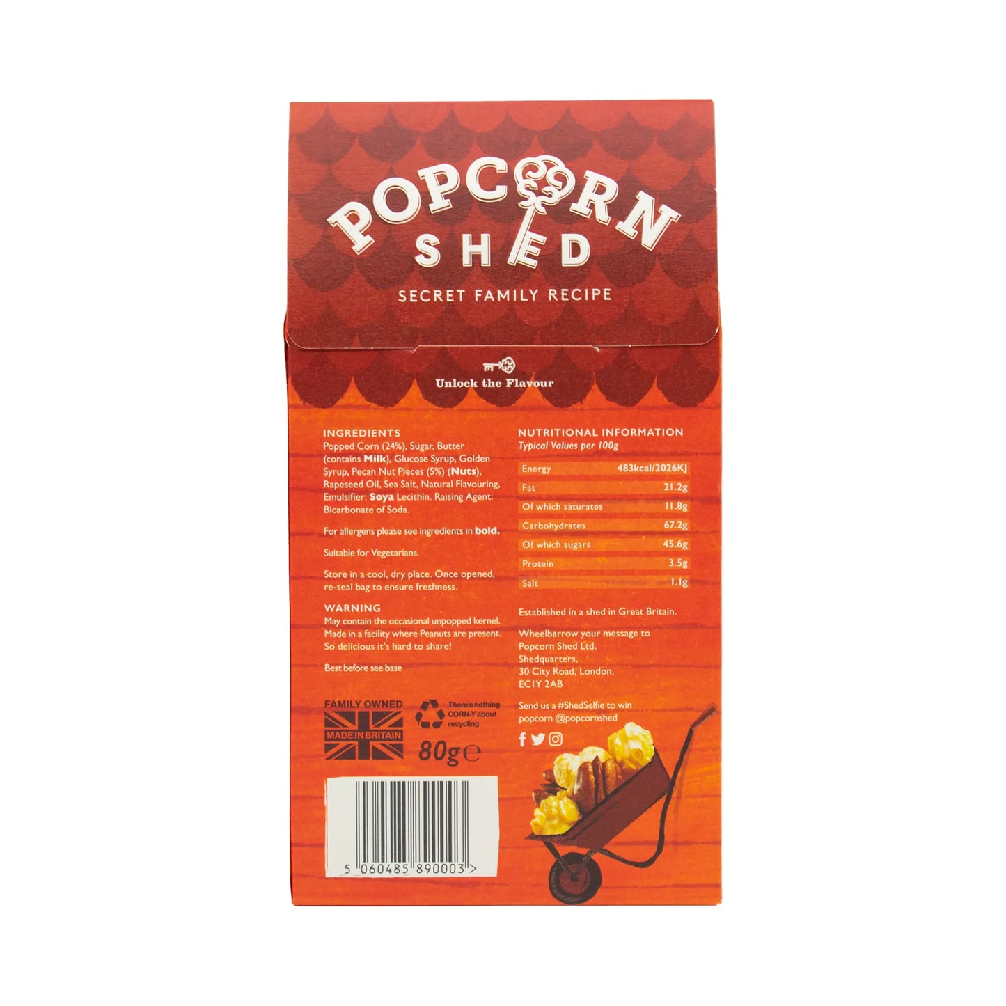 Popcorn Shed Pecan Pie Gourmet Popcorn Shed (80g)