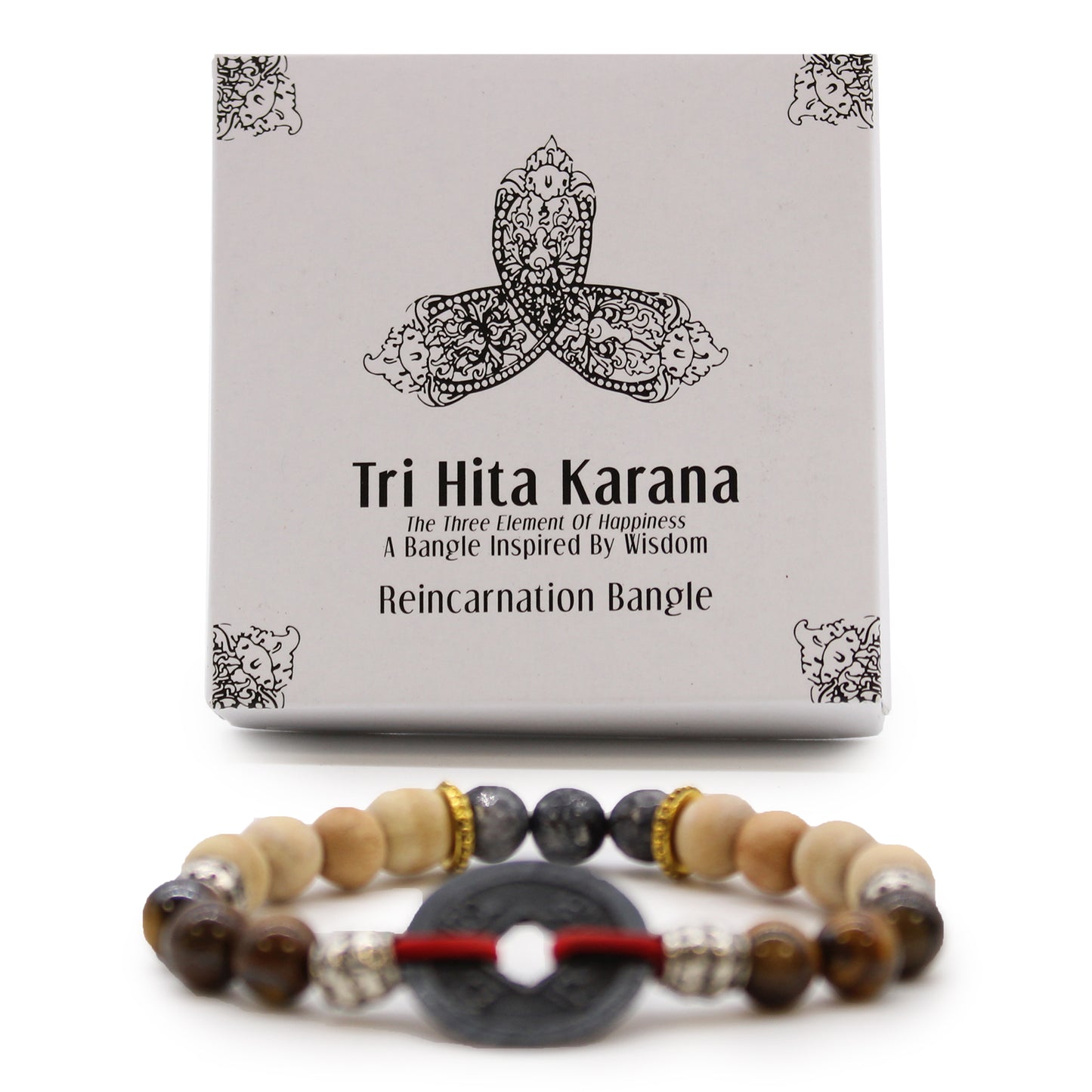 Tri Hita Karana Bangle - Black Dust