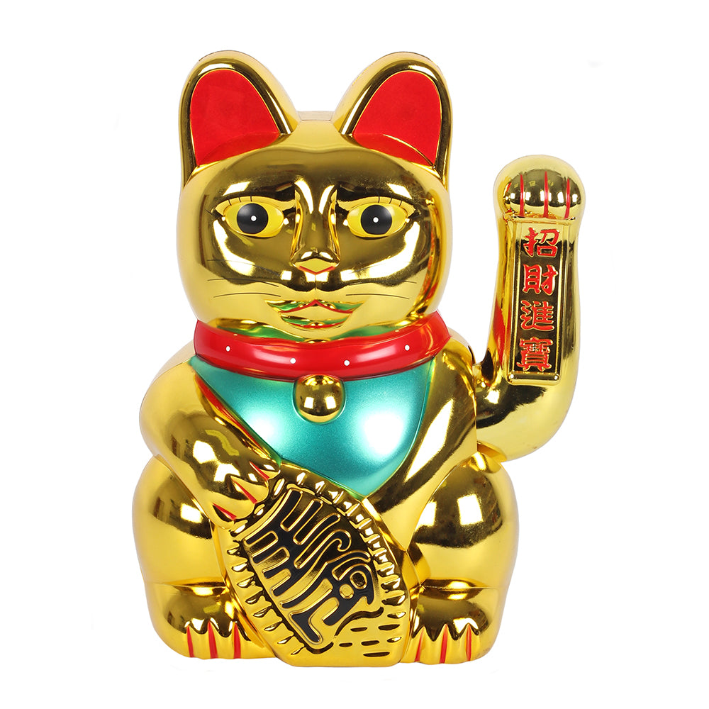 12 Inch Gold Money Cat