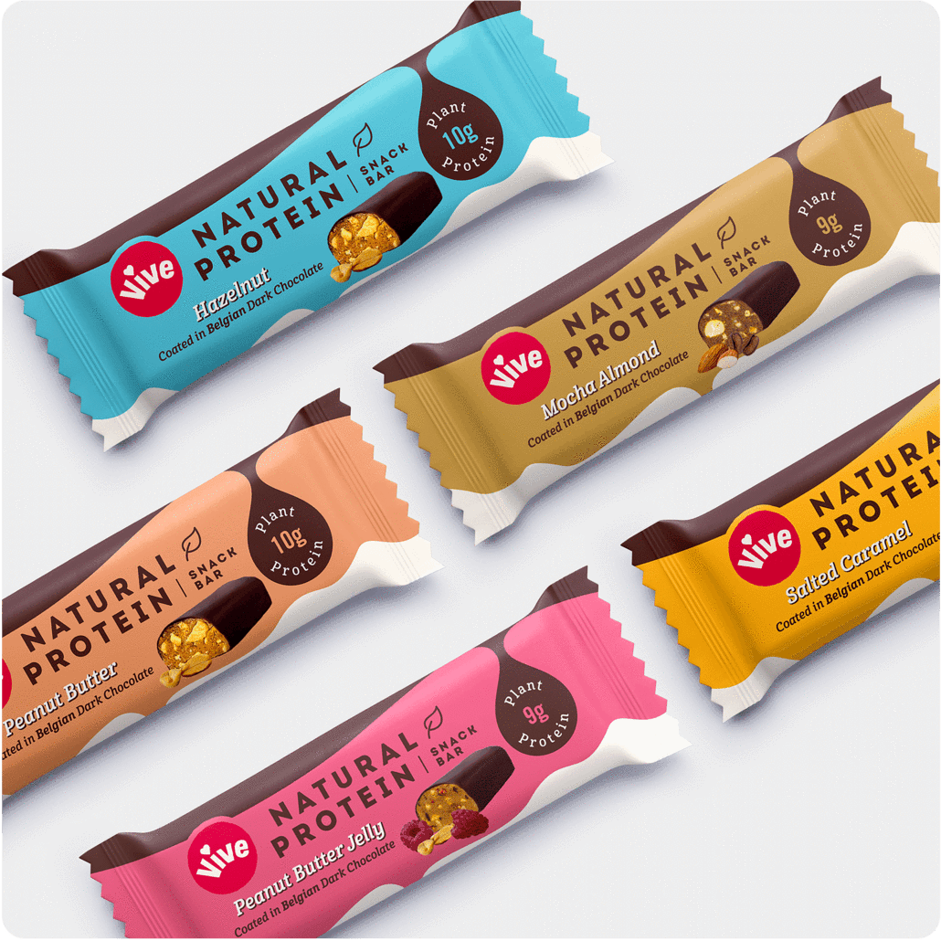 Vive Peanut Butter Jelly Natural Protein Snack Bar (12x49g)