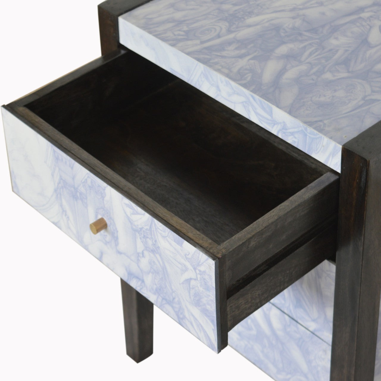 APOLLO - Three Drawer Mango Wood Ancient Greek Style Bedside