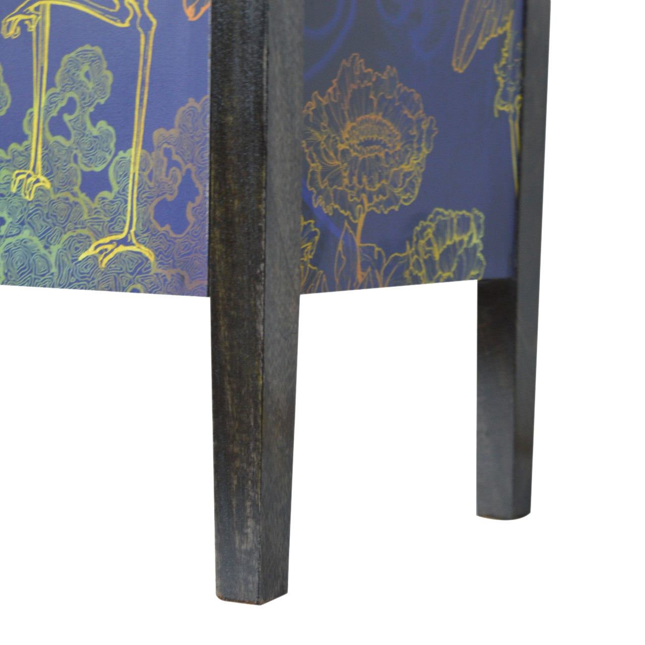 Mango Wood Midnight Blue Print Media Unit