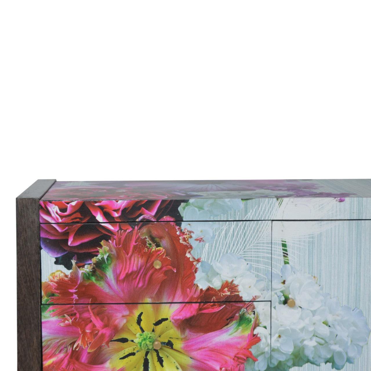 MONTAGE - Mango Wood Floral Media Unit