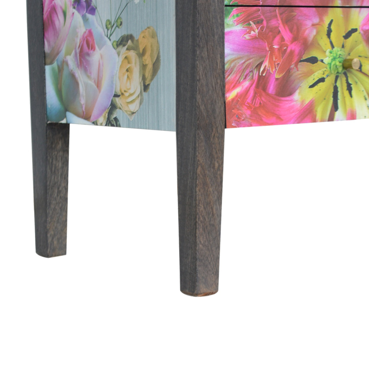 MONTAGE - Mango Wood Floral Media Unit