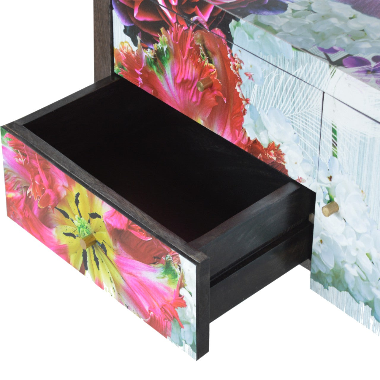MONTAGE - Mango Wood Floral Media Unit