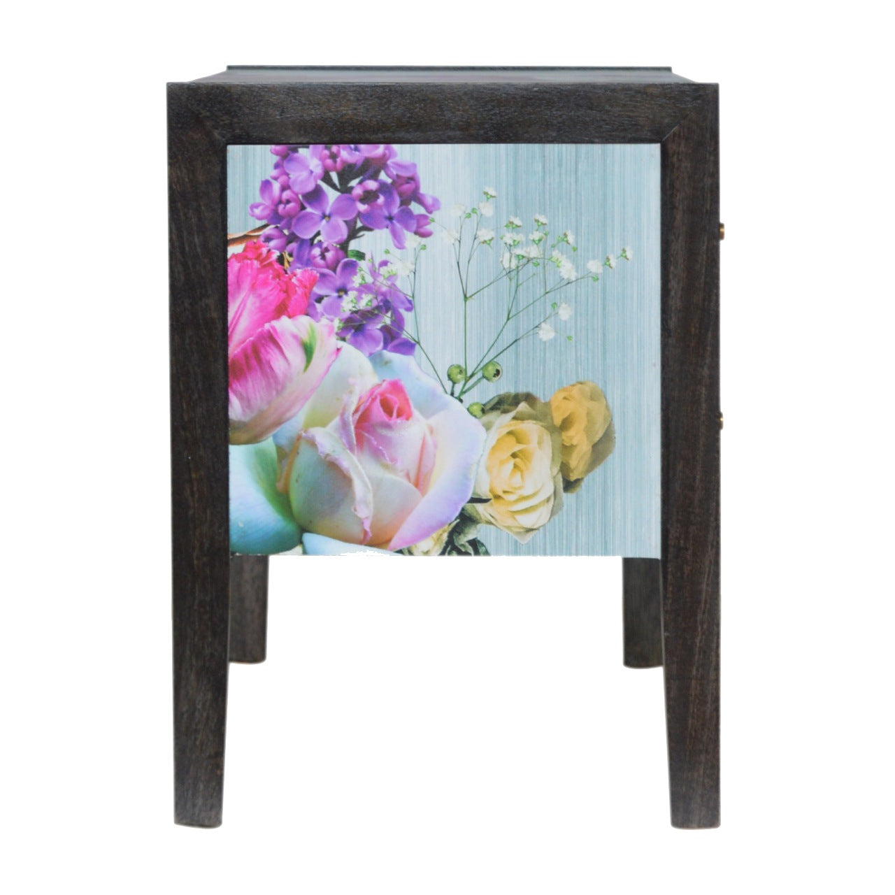 MONTAGE - Mango Wood Floral Media Unit