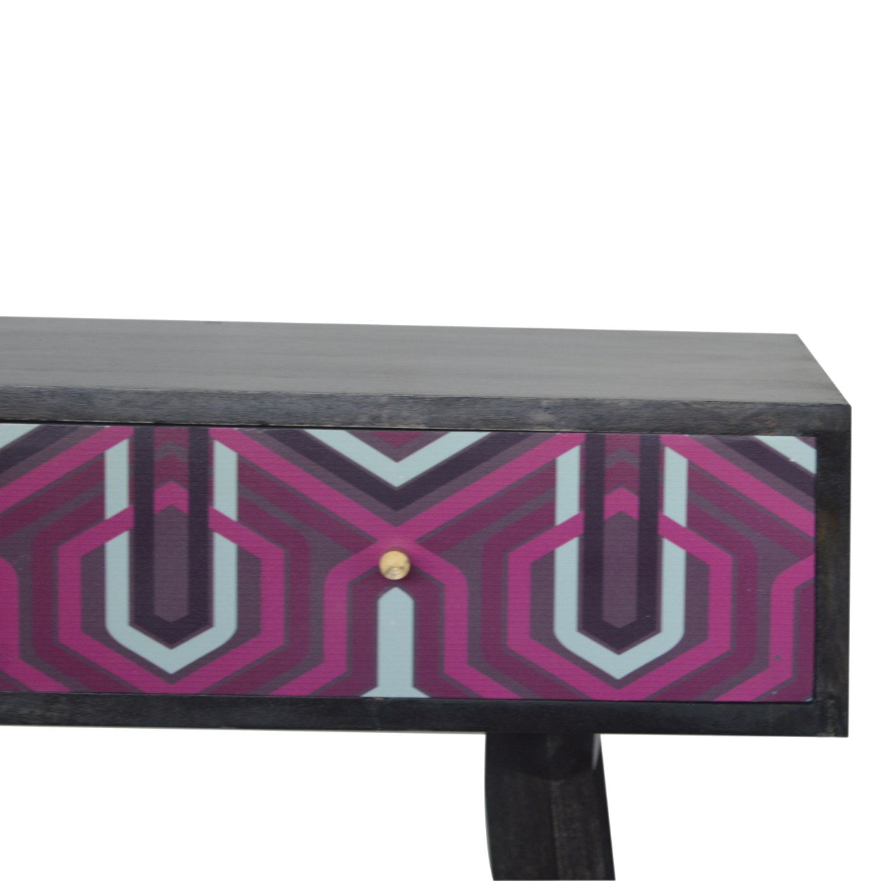 PINK AZTEC - Two Drawer Mango Wood Console Table