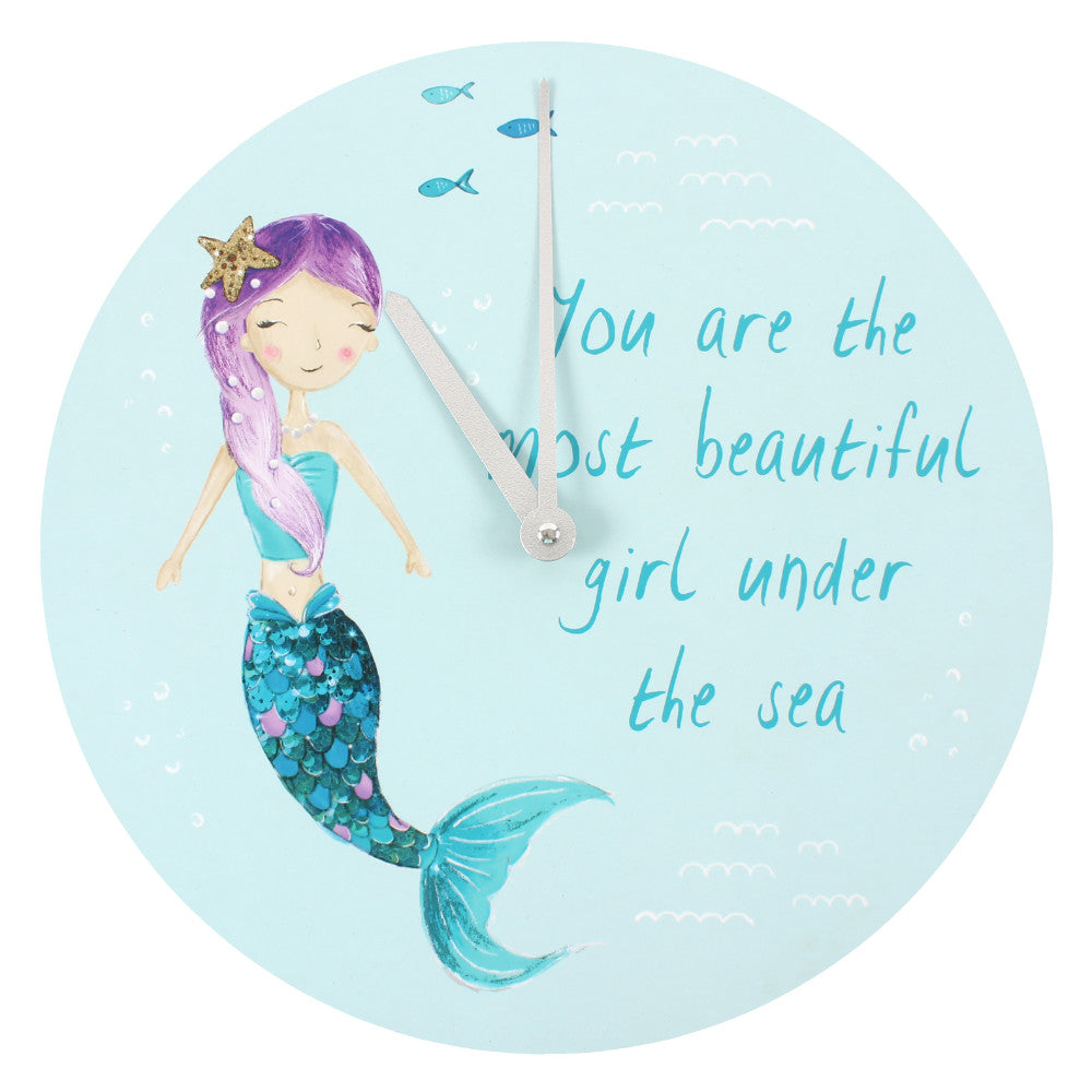 Melody the Mermaid Wall Clock