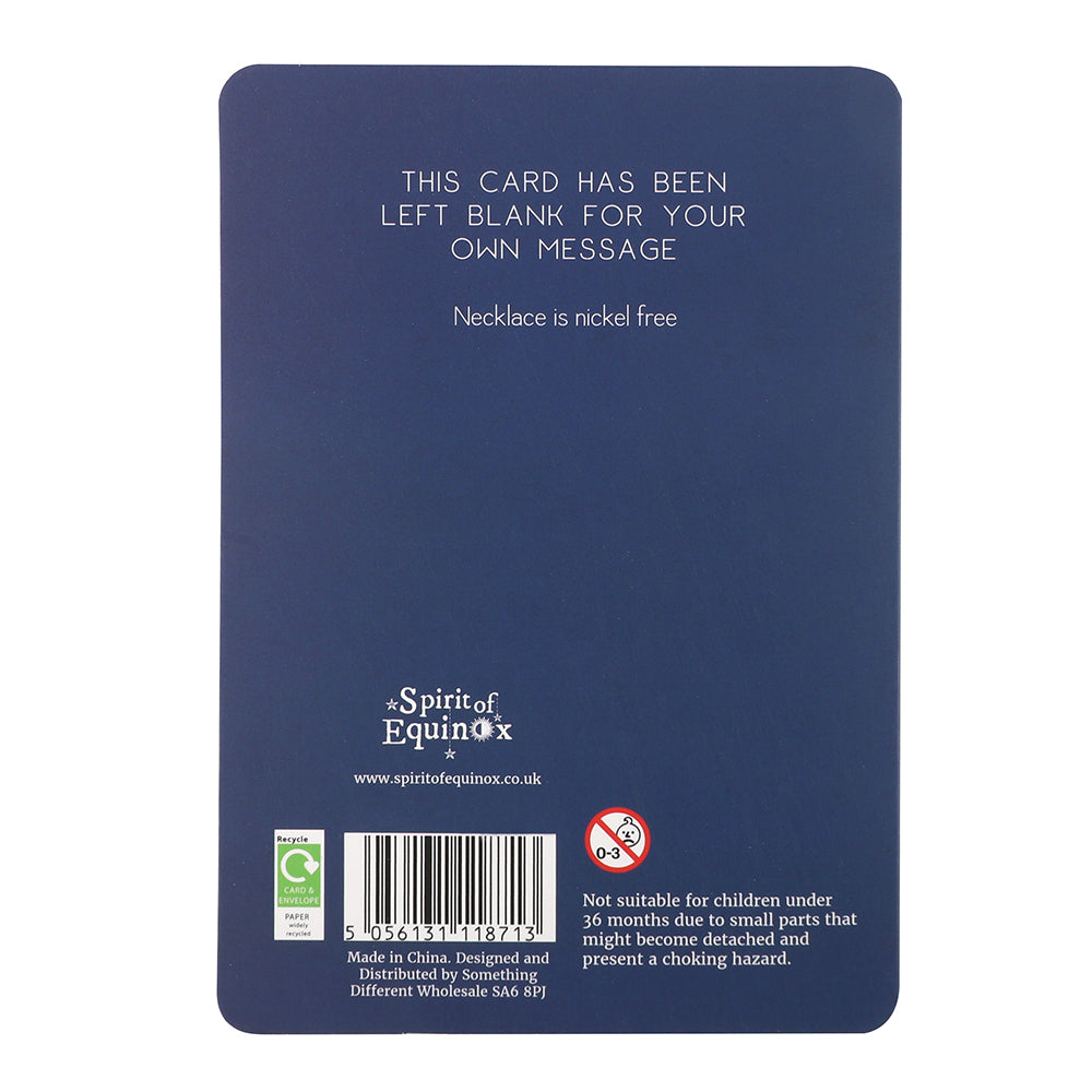 Pisces Zodiac Necklace Card