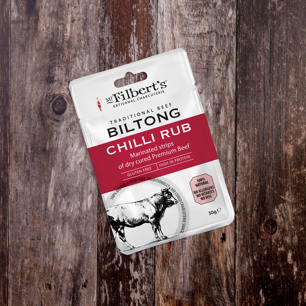 Mr Filbert's Chilli Rub Beef Biltong (30g)