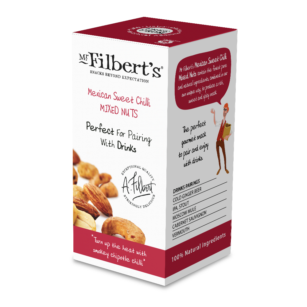 Mr Filbert's Mexican Sweet Chilli Mixed Nuts Box (35g)
