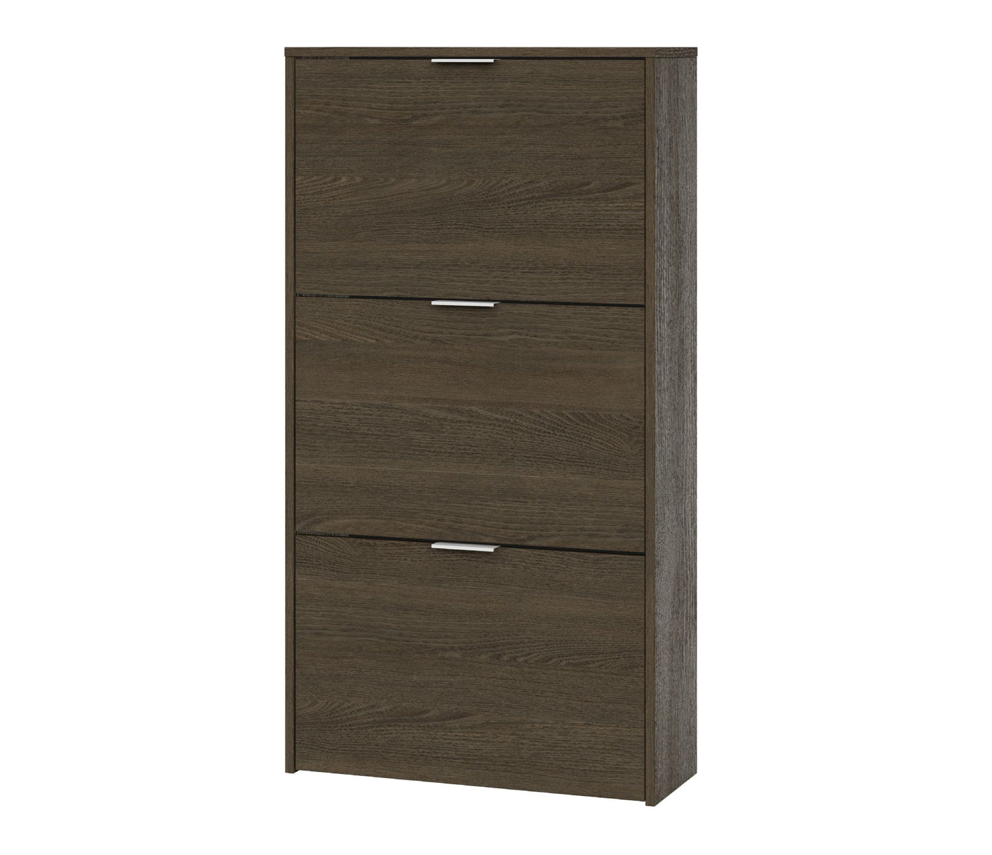 Dark Oak 3 Drawer Shoe Cabinet