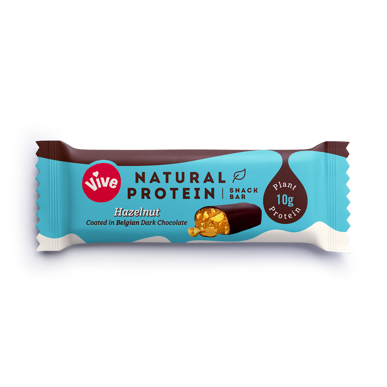 Vive Hazelnut Natural Protein Snack Bar (12x50g)