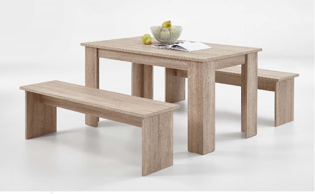 Oak Dining Table With Bench Seats