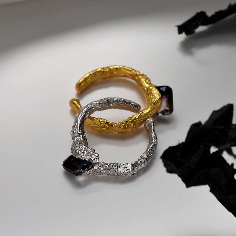 Rough Bulgey Sterling Silver Rings
