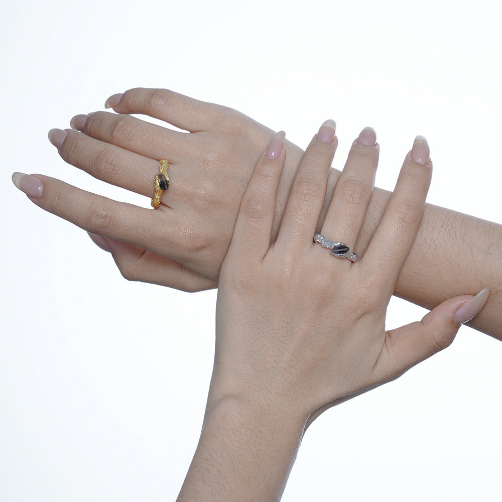 Rough Bulgey Sterling Silver Rings