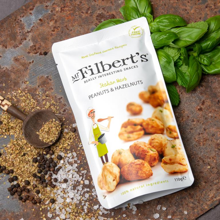 Mr Filbert's Italian Herbs Peanuts & Hazelnuts (100g)