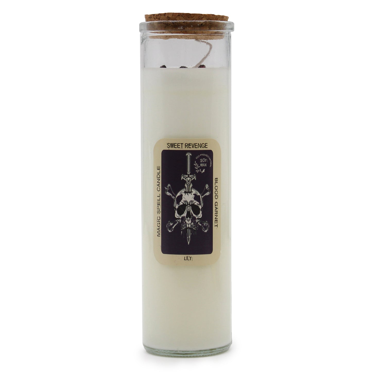 Magic Spell Candle - Sweet Revenge - Lily - Blood Garnet