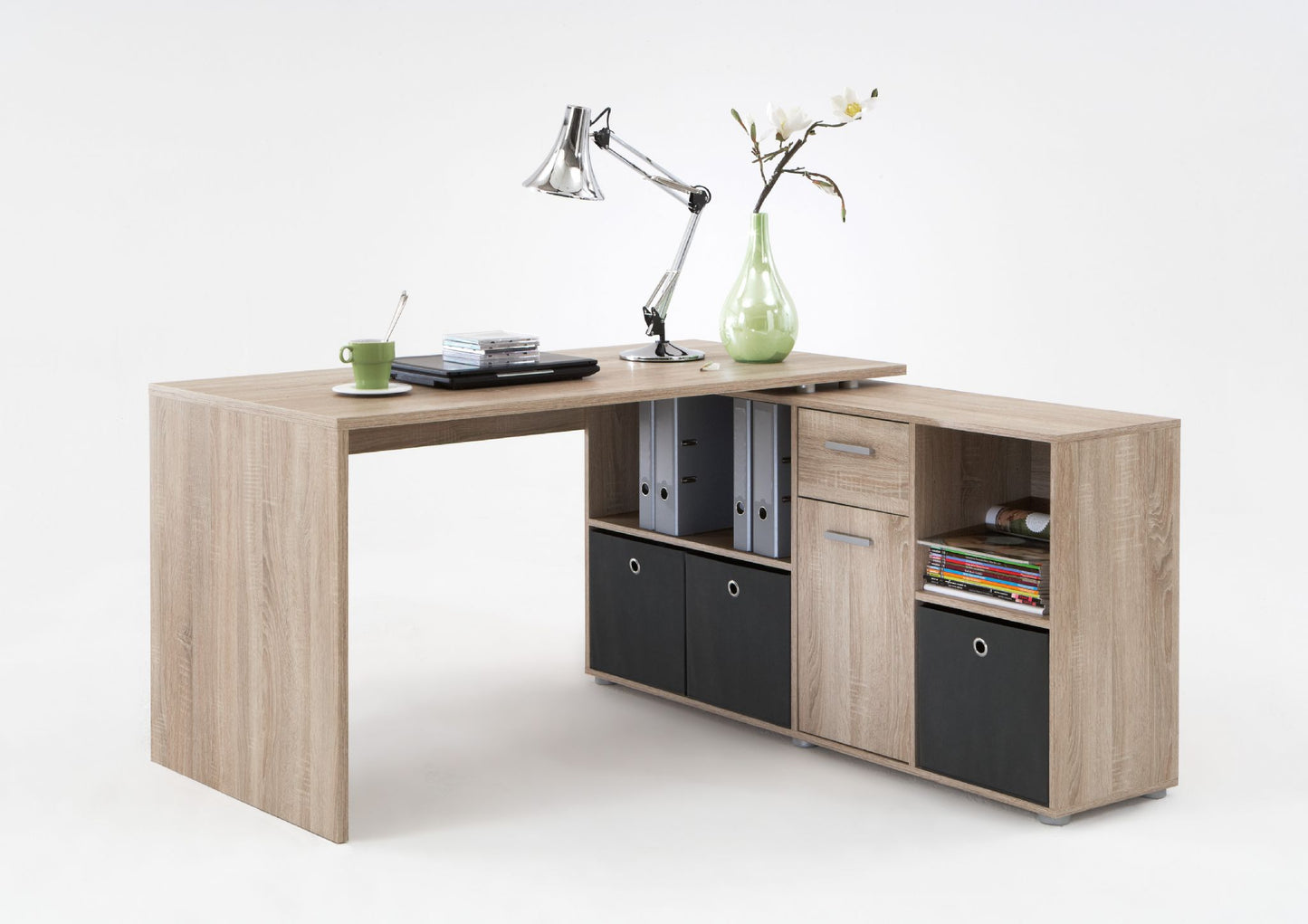 Oak Flexi Corner Office Desk