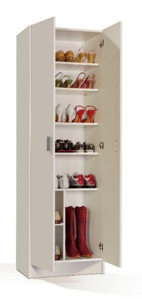 Multi Purpose White Wide Storage Cupboard